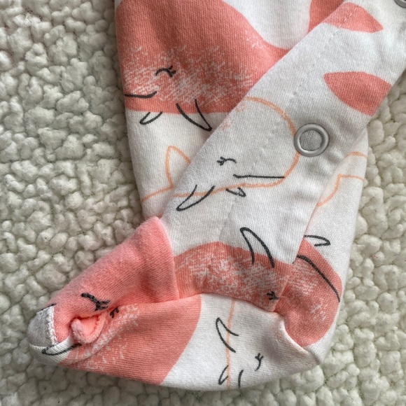 Carters Child Of Mine Sleep And Play Pink Whales (Preemie) - Picture 4 of 4